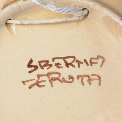 Sberna Deruta majolica fad 15,5 cm håndmalet italiensk keramik