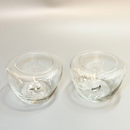 Herstal design glas med glaskugle – sæt med 2 stk dekorationsglas