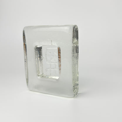 Erik Höglund für Kosta Boda – Briefbeschwerer – schwedisches Kunstglas, 1960er Jahre