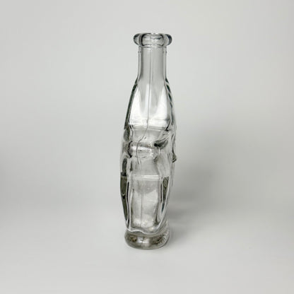 Vintage stjerne karaffel i klart glas med ansigt – 18 cm