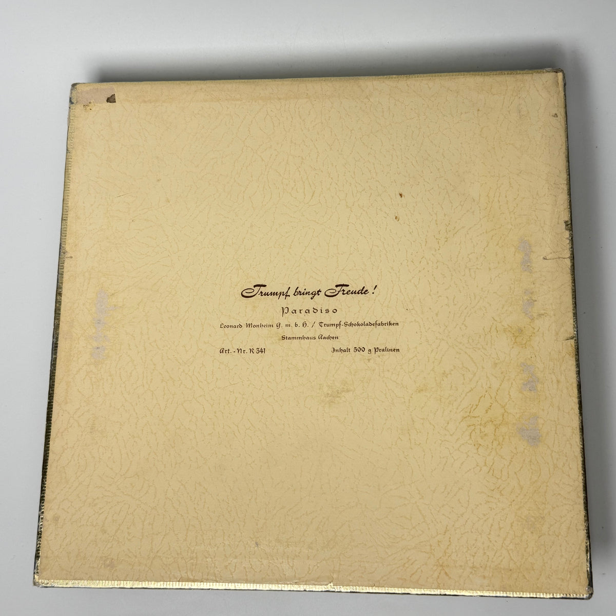 Trumpf Paradiso Vintage Pralinenschachtel mit Vögeln – 1950er/60er Jahre