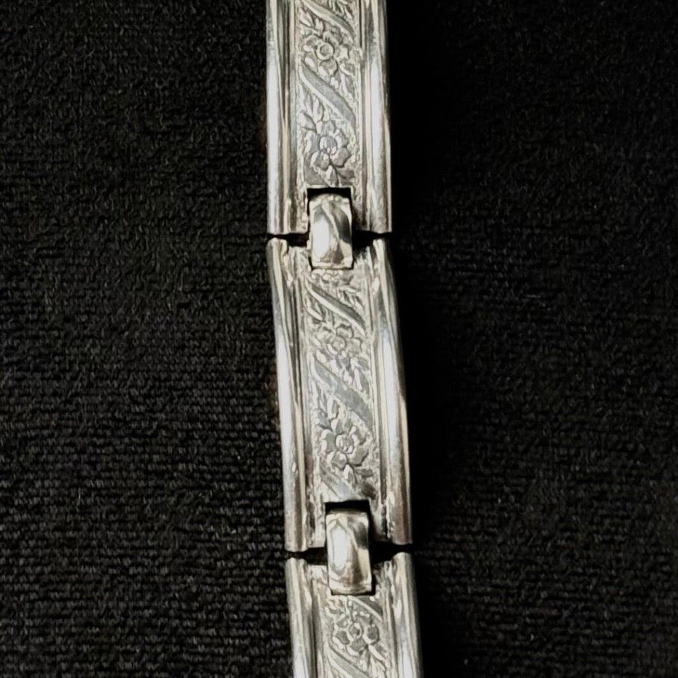Speidel antikes Armband aus 835er Silber mit von Skønvirke inspiriertem Blumendekor -