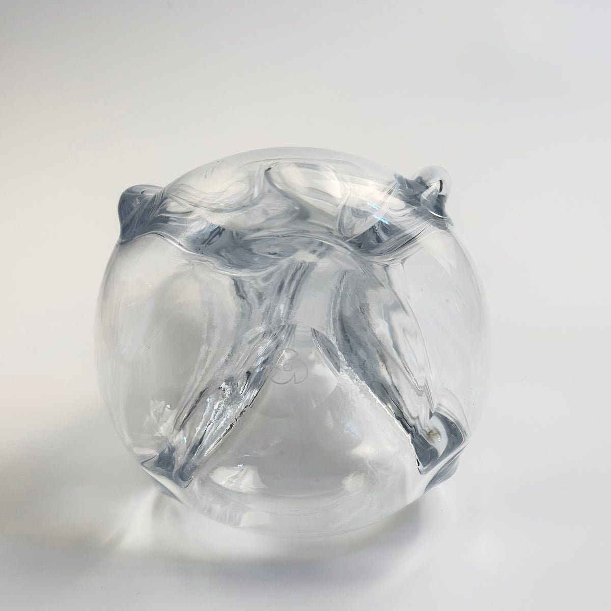 Holmegaard karaffel med låg 24 cm – klar glas – vintage dansk design
