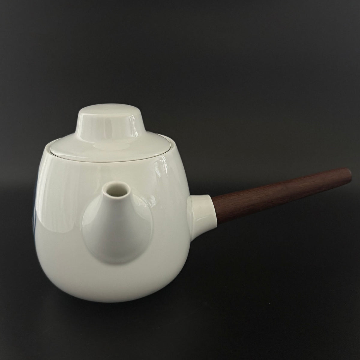 Bing & Grøndahl tekande model 301 - Blå Koppel - med hank af palisandertræ
