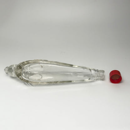 Vintage Seehund-Flasche aus Glas mit Stopfen, deutsch