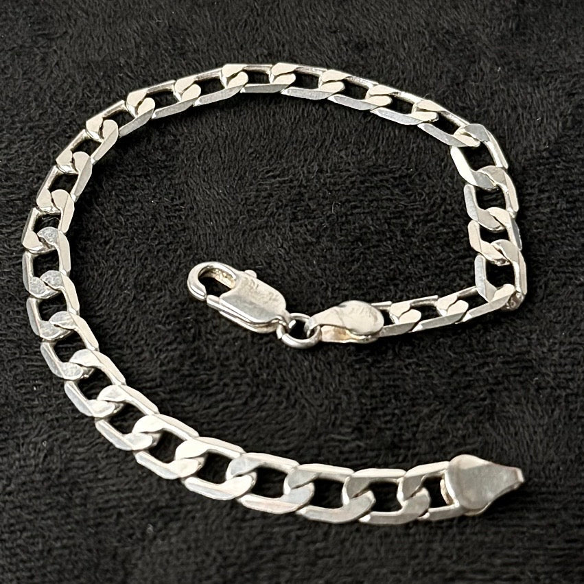 925 sterlingsølv panserarmbånd 7 mm – 20 cm - Frøken Lilly
