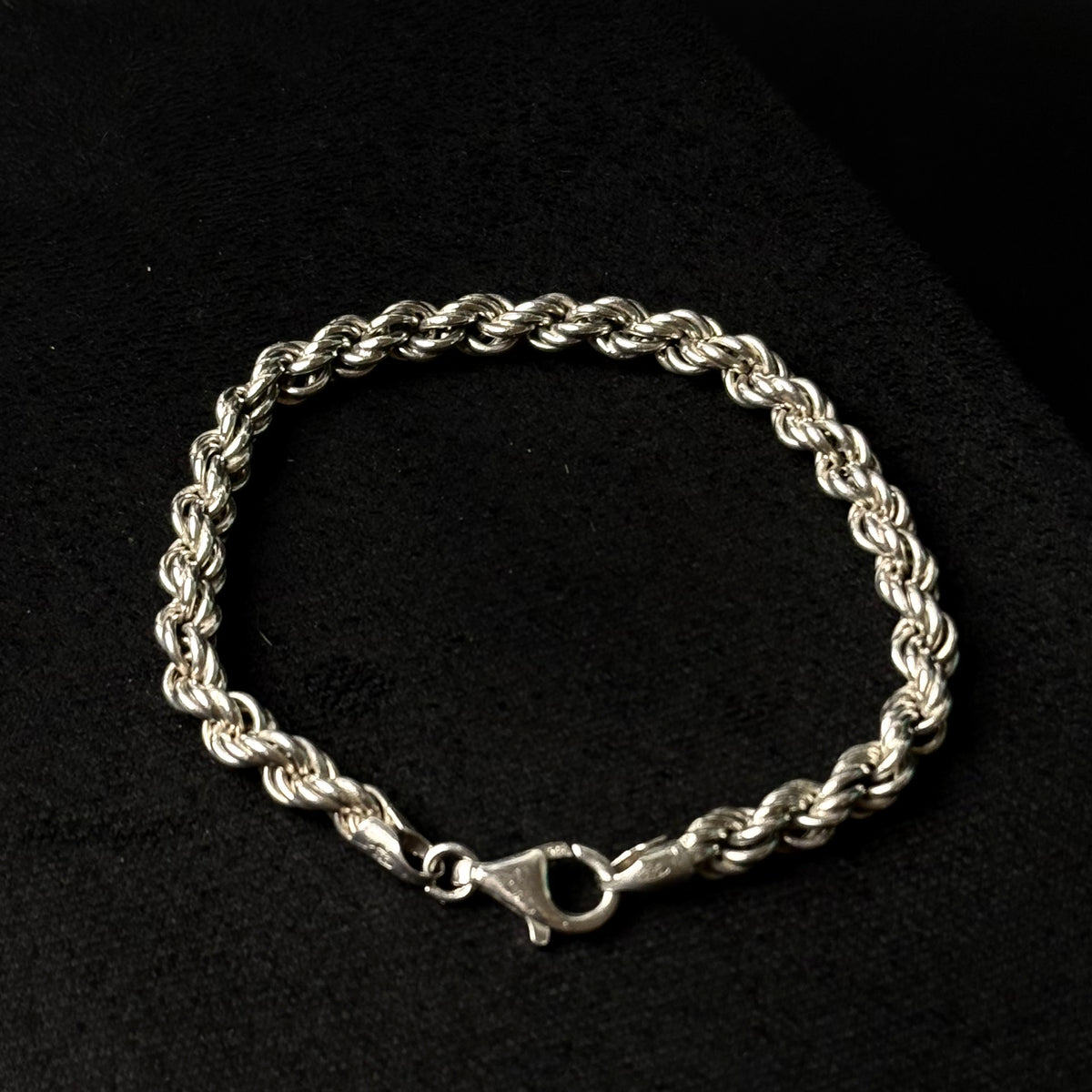 Massivt rebkæde armbånd i 925 sterlingsølv