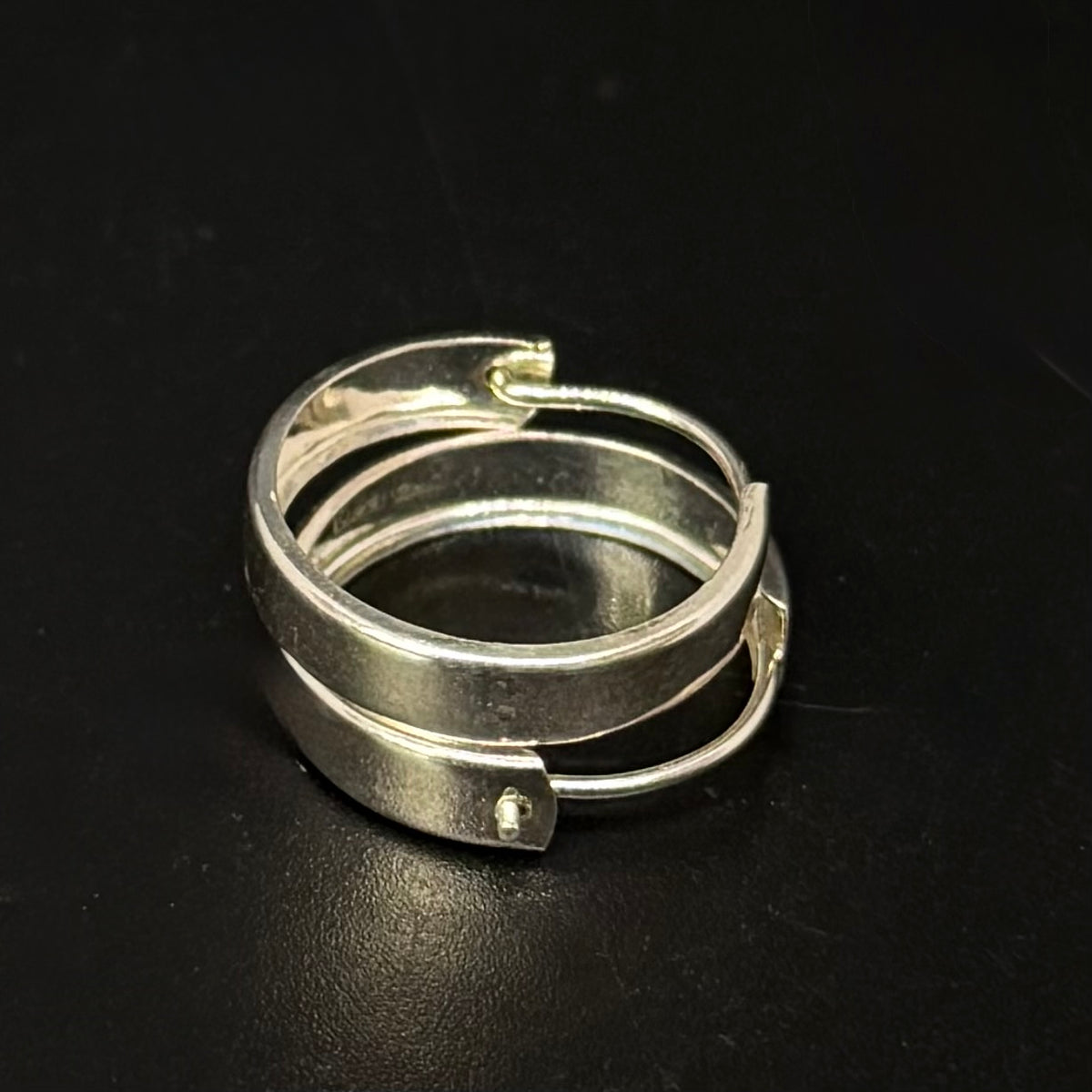 Vintage Creolen aus 830er Silber – HTP – 0,5 cm breit