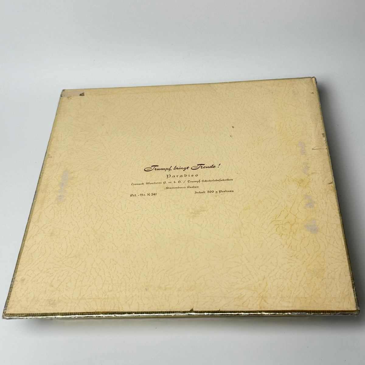 Trumpf Paradiso Vintage Pralinenschachtel mit Vögeln – 1950er/60er Jahre