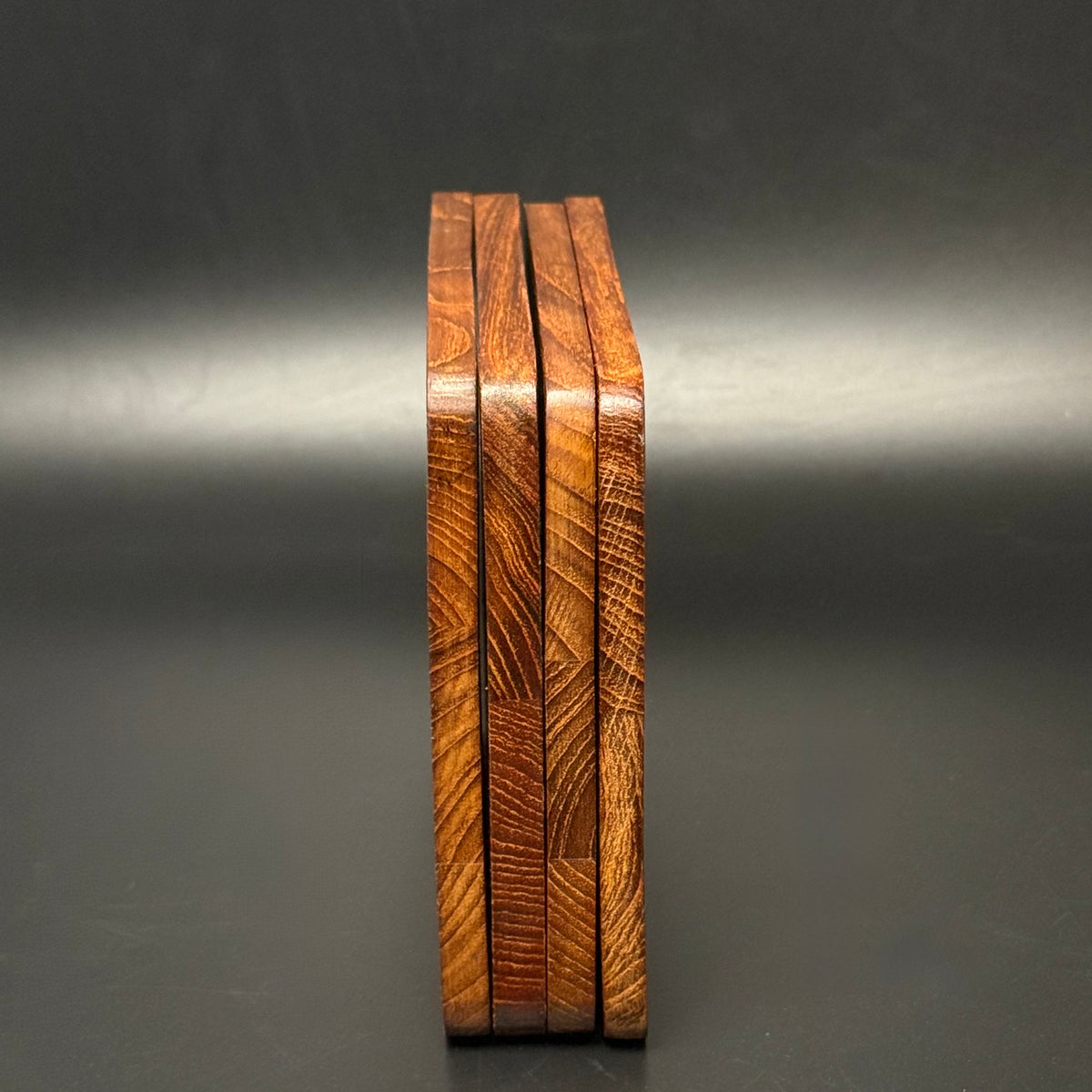 Teaktræs smørebrætter – sæt af 4