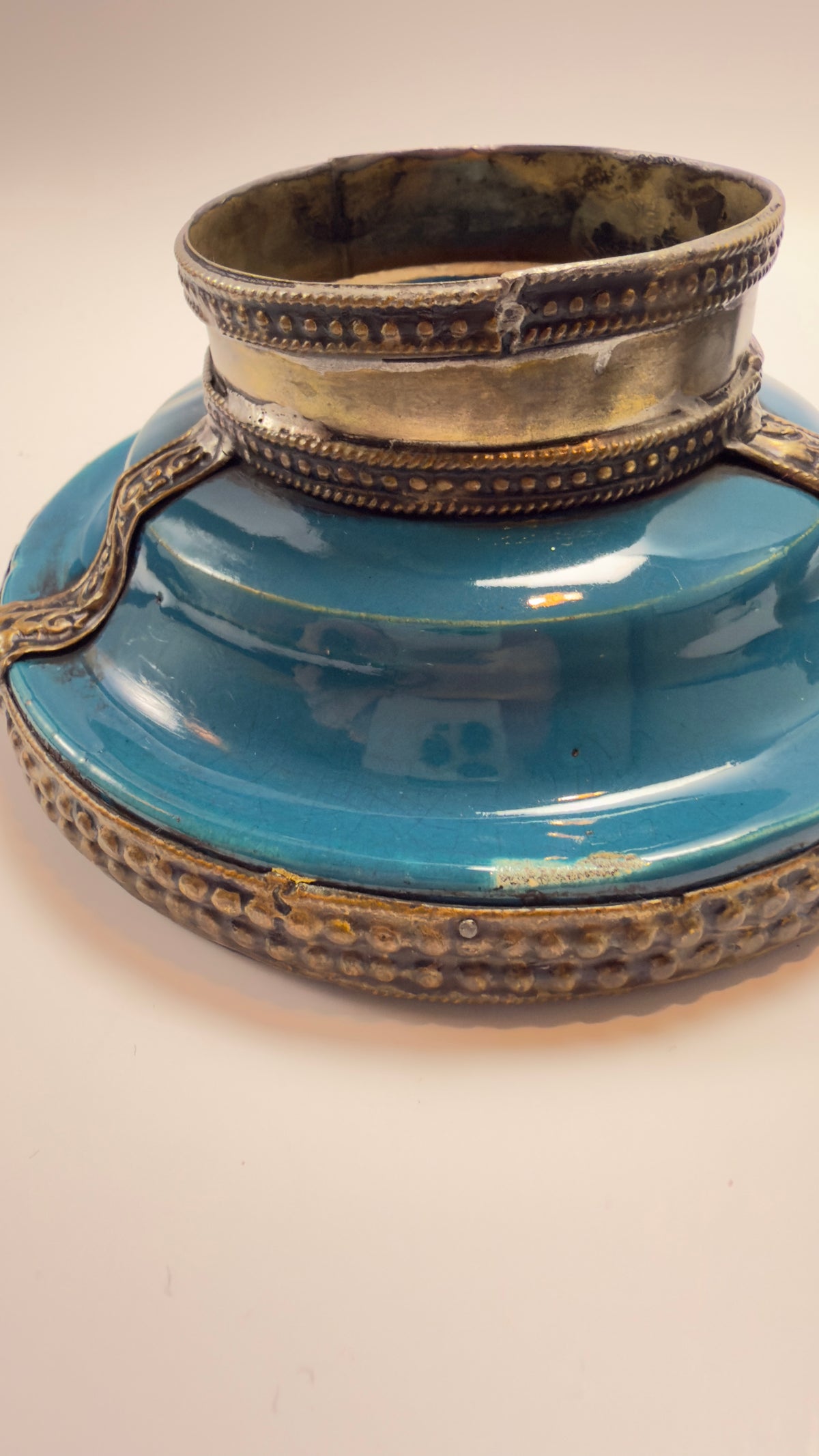 Einzigartiges marokkanisches Deko-Set mit Glasflakon, Miniatur-Tajine und Teekanne