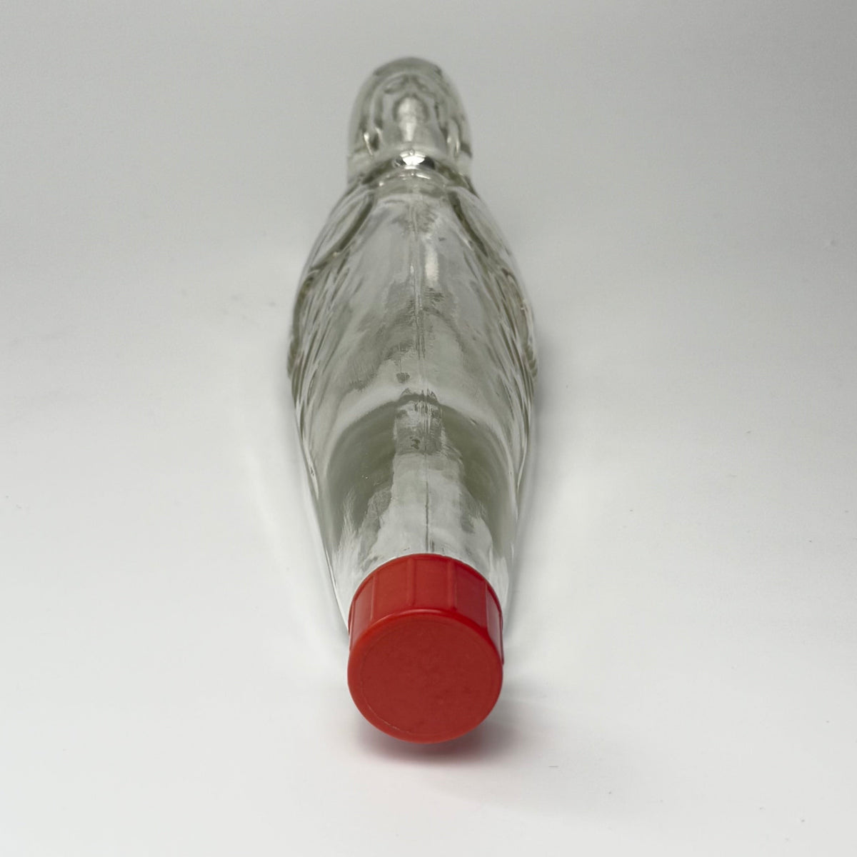 Vintage Seehund-Flasche aus Glas mit Stopfen, deutsch