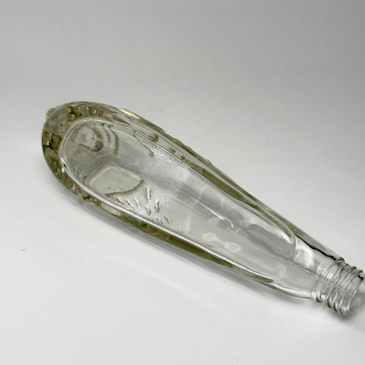 Vintage Seehund-Flasche aus Glas mit Stopfen, deutsch