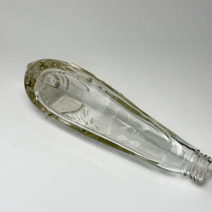 Vintage Seehund-Flasche aus Glas mit Stopfen, deutsch