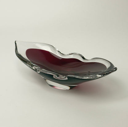 Åfors kunstglas skål model 1739 “Lila” svensk glasdesign 1960-70’erne - Frøken Lilly