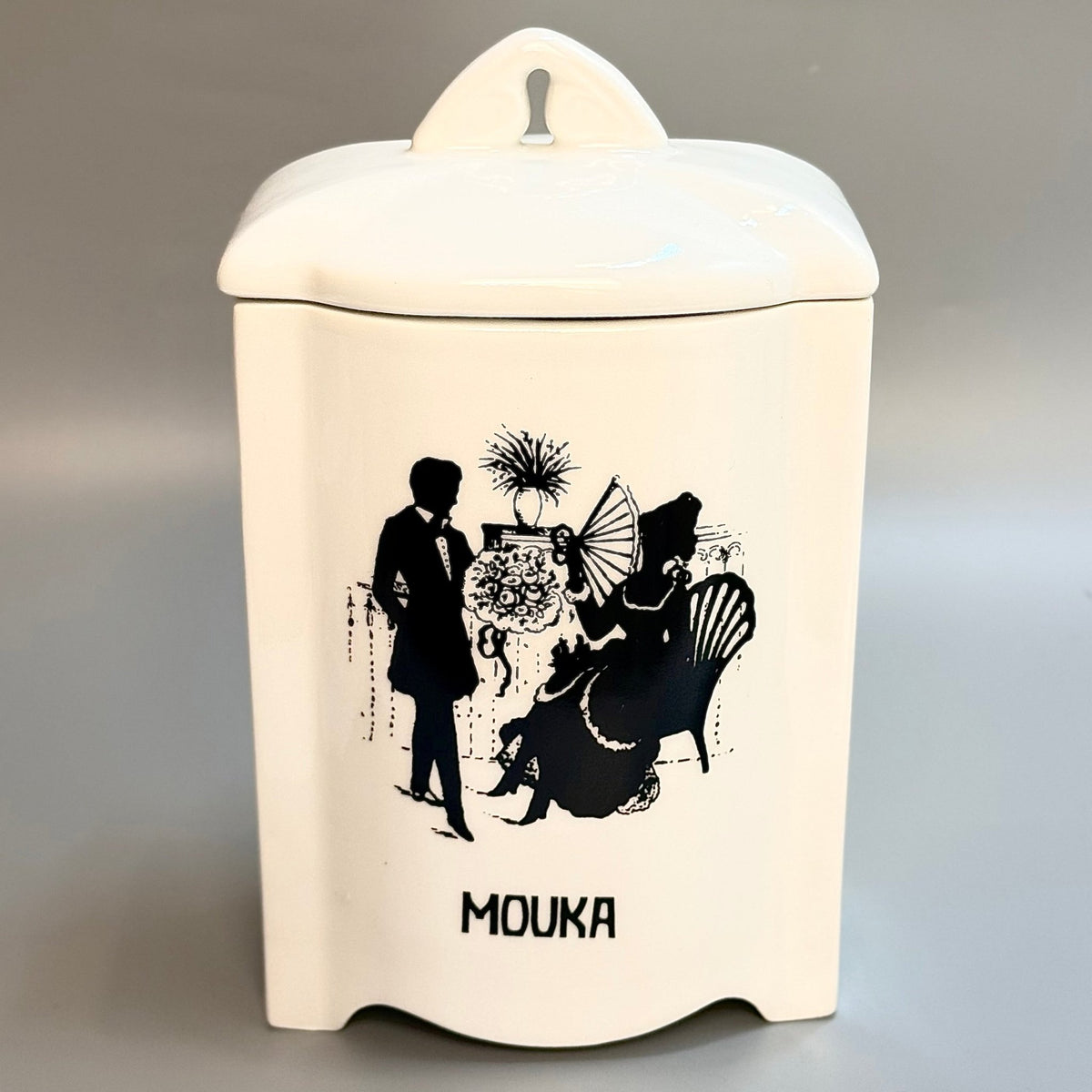 Ditmar - Urbach ‘MOUKA’ kaffekrukke i porcelæn med låg – tjekkisk vintage - Frøken Lilly