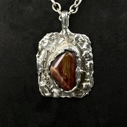 D.S. Handmade Denmark vintage brutalistisk halskæde - Frøken Lilly
