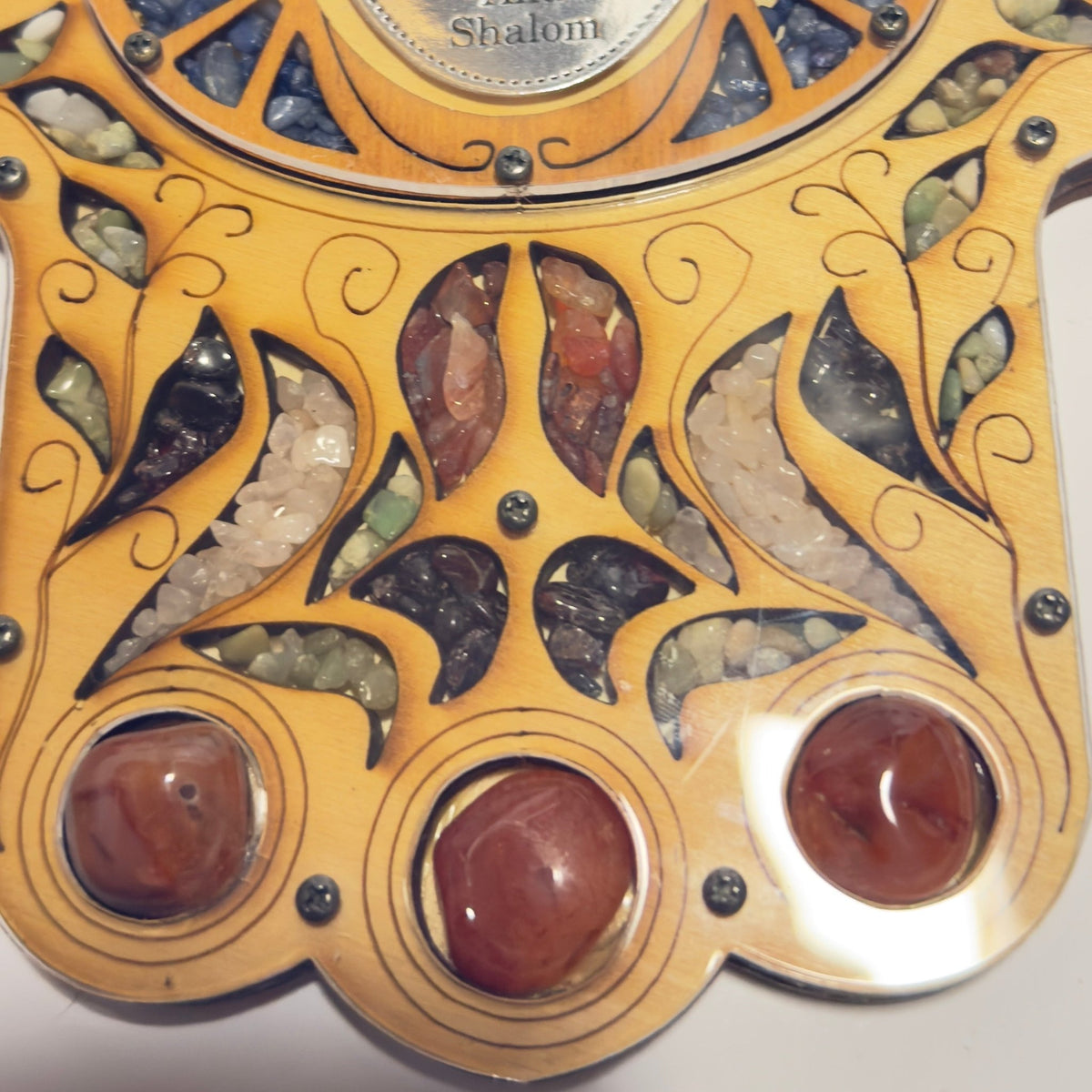 Fatimas hånd – “Blessing for the Home” i lakeret træ og til ophæng - Frøken Lilly