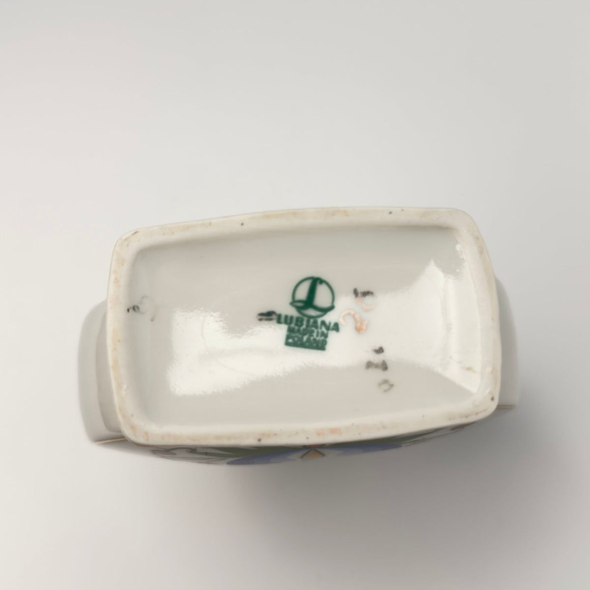 Lubiana kashubisk porcelænsvase blå folkedekor – vintage polen 1970’erne - Frøken Lilly