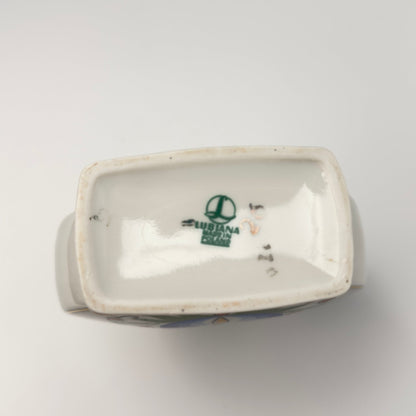 Lubiana kashubisk porcelænsvase blå folkedekor – vintage polen 1970’erne - Frøken Lilly