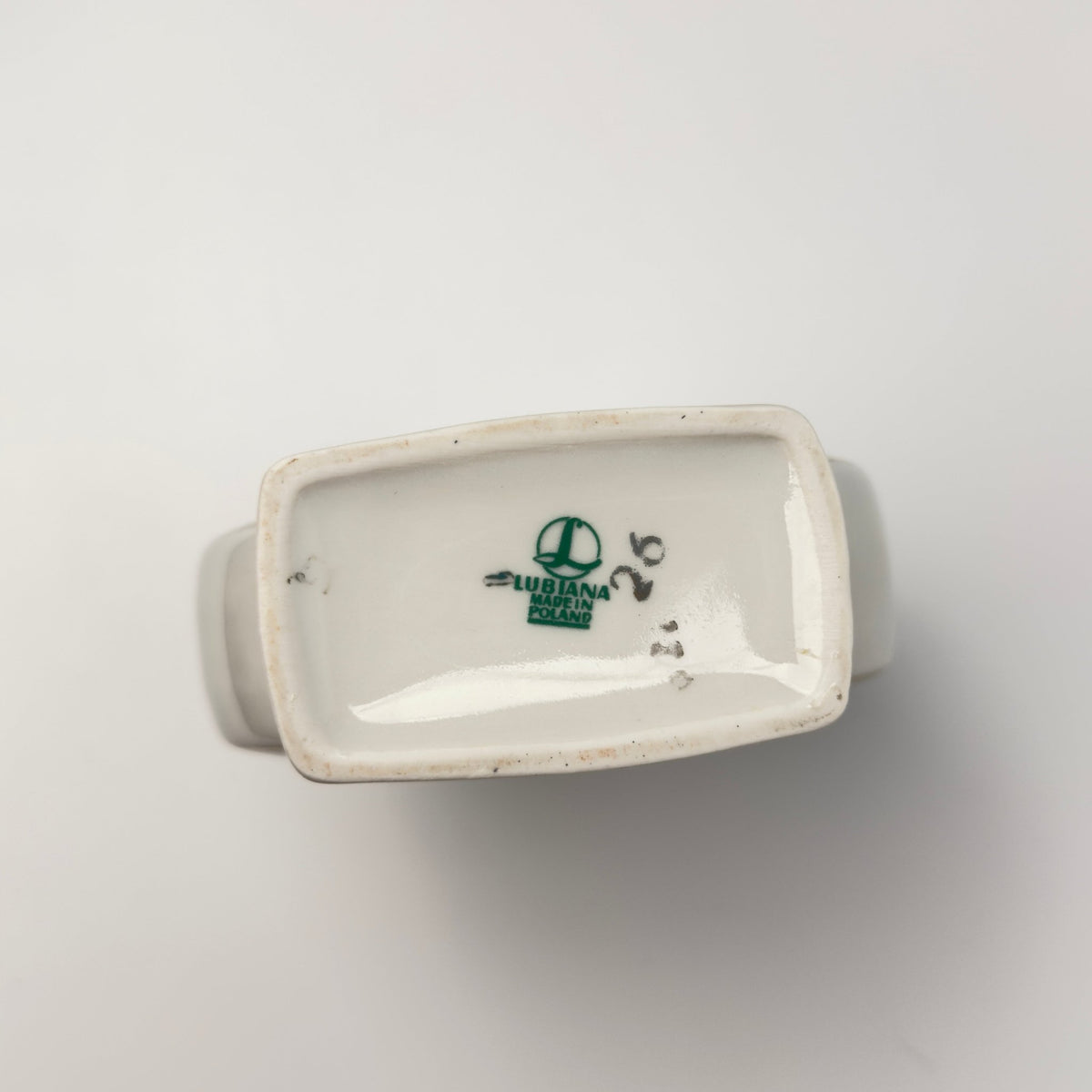 Lubiana kashubisk porcelænsvase blå folkedekor – vintage polen 1970’erne - Frøken Lilly