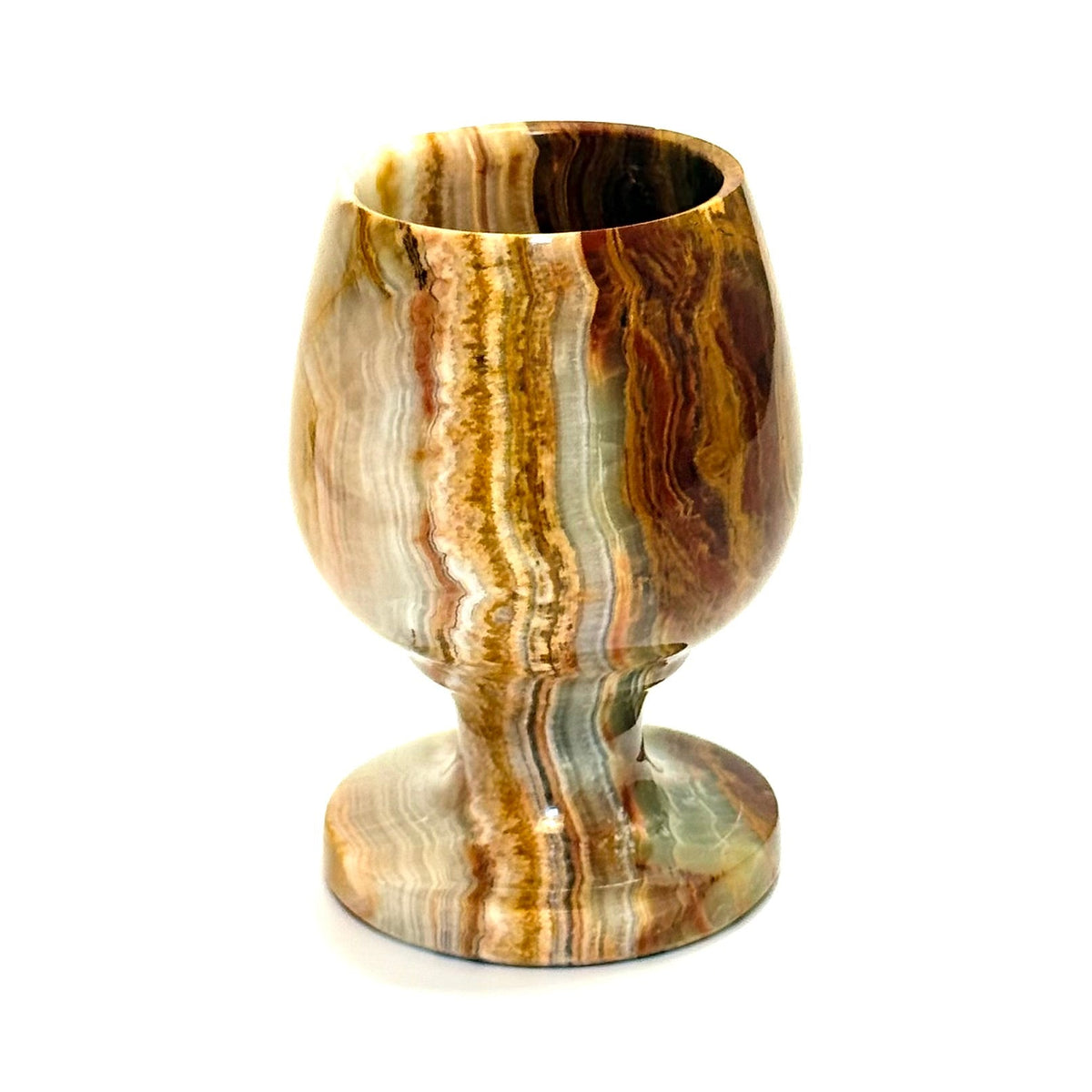 Onyxglas i poleret natursten – midcentury - Frøken Lilly