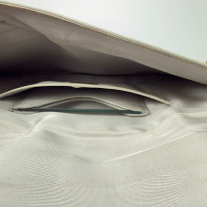 Vintage Comtesse clutch i hvidt læder - Frøken Lilly
