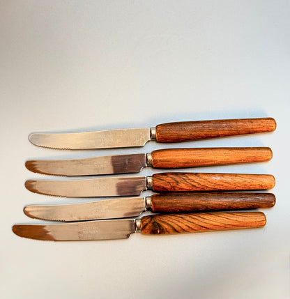Vintage frugt - /smørknive i palisander - rosewood, fra Solingen, Tyskland, ca. 50/60’erne - Frøken Lilly