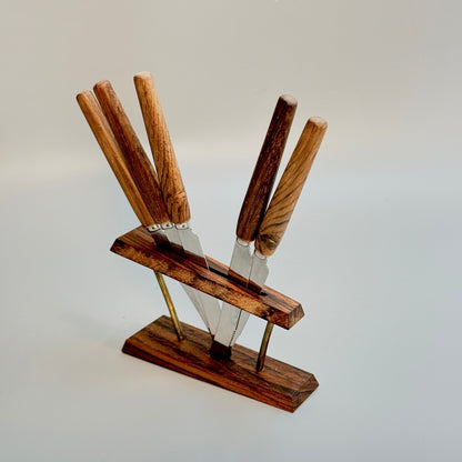 Vintage frugt - /smørknive i palisander - rosewood, fra Solingen, Tyskland, ca. 50/60’erne - Frøken Lilly