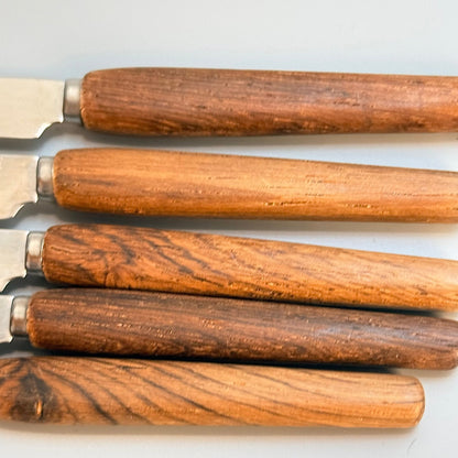 Vintage frugt - /smørknive i palisander - rosewood, fra Solingen, Tyskland, ca. 50/60’erne - Frøken Lilly