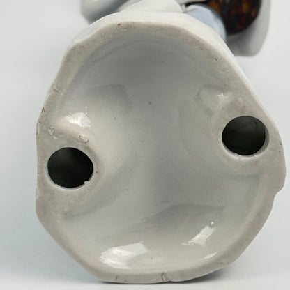 Vintage porcelænsfigur – kvinde med gås og kurv – 24 cm - Frøken Lilly